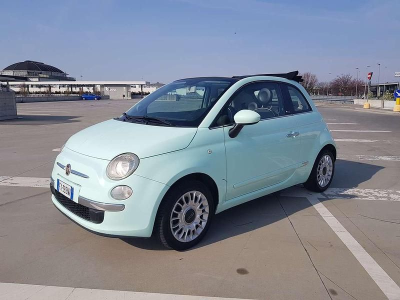 Usata Fiat 500C Lounge 69 CV (50 kW) 2015 Acquamarina Cabrio