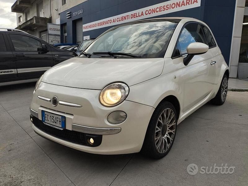 Usata Fiat 500C Lounge 75 CV (55 kW) 2010 Bianco Cabrio