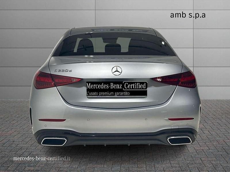 Usata Mercedes C220 AMG Line Premium 200 CV (147 kW) 2024 Argento Berlina