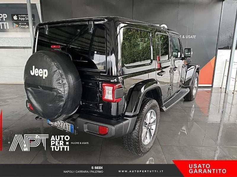 Usata Jeep Wrangler Unlimited Sahara 200 CV (147 kW) 2018 Nero SUV