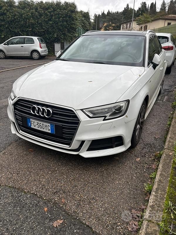 Usata Audi A3 S-Line 150 CV (110 kW) 2017 Bianco Berlina