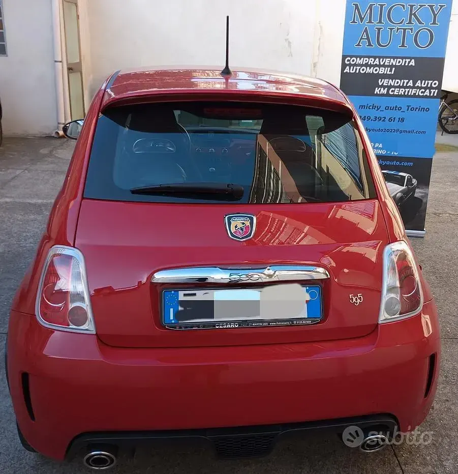 Usata Abarth 595 140 CV (102 kW) 2016 Rosso Berlina