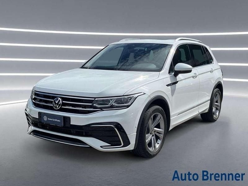 Usata VW Tiguan R-line 200 CV (147 kW) 2021 Bianco SUV