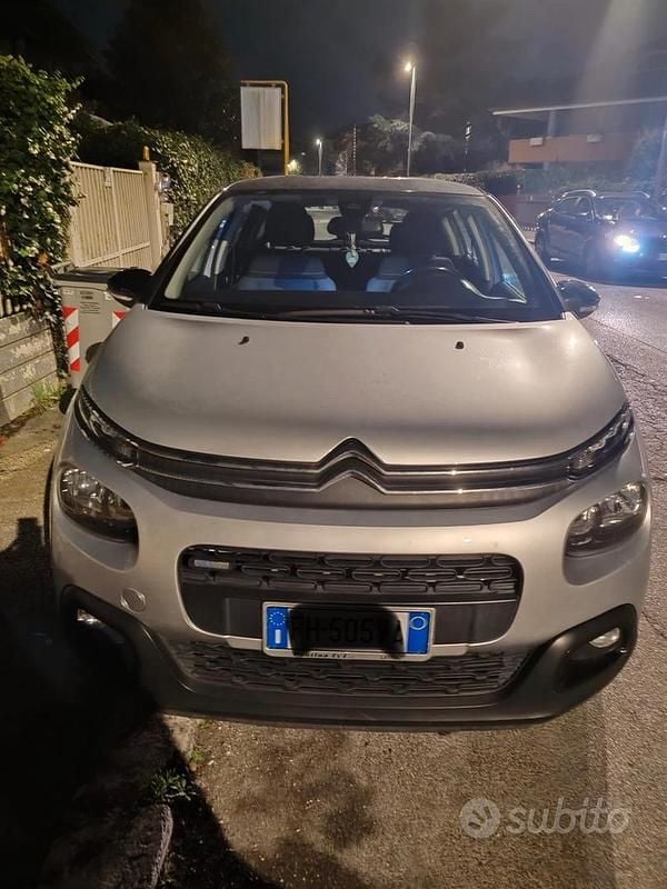 Grigio Usata 2017 Citroën C3 PureTech Utilitaria | 7400 € (Ottimo prezzo) - Immagine 1/4