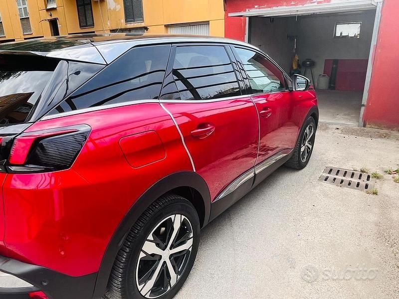 Usata Peugeot 3008 GT-line 131 CV (96 kW) 2018 Rosso Berlina