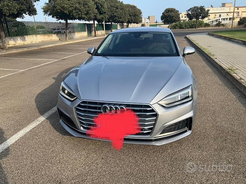 Usata Audi A5 190 CV (139 kW) 2019 Grigio Coupé