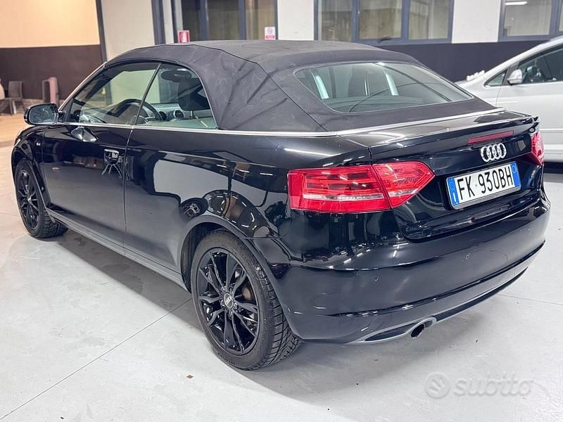 Usata Audi A3 Cabriolet S-Line 140 CV (102 kW) 2012 Nero Cabrio