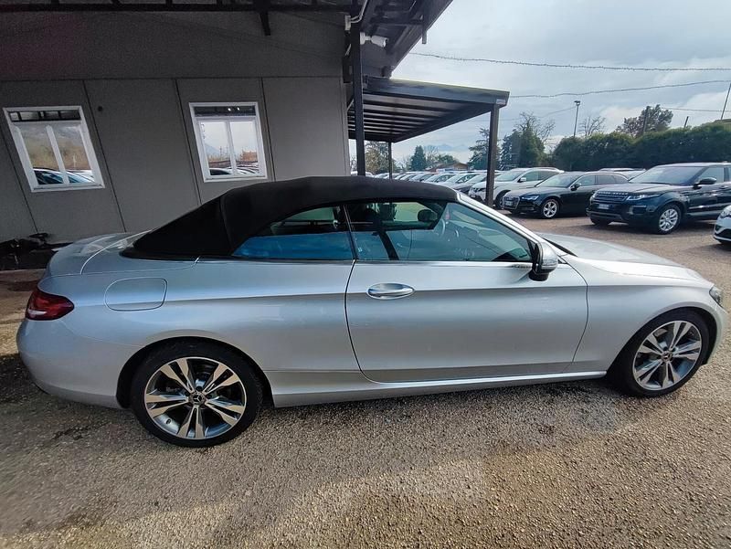 Usata Mercedes C220 Premium Plus 170 CV (125 kW) 2017 Argento Cabrio