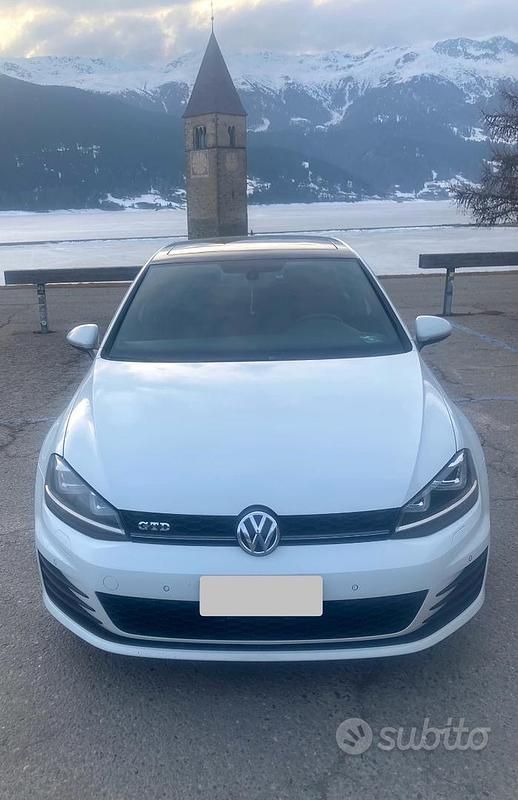 Usata VW Golf VII GTD 184 CV (135 kW) 2013 Bianco Berlina