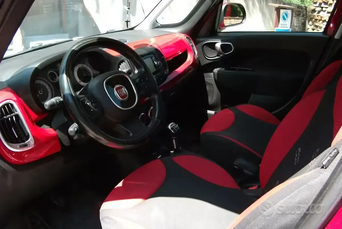Usata Fiat 500L 85 CV (62 kW) 2014 Rosso Monovolume