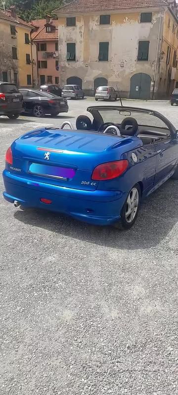 Usata Peugeot 206 CC 109 CV (80 kW) 2002 Blu Cabrio