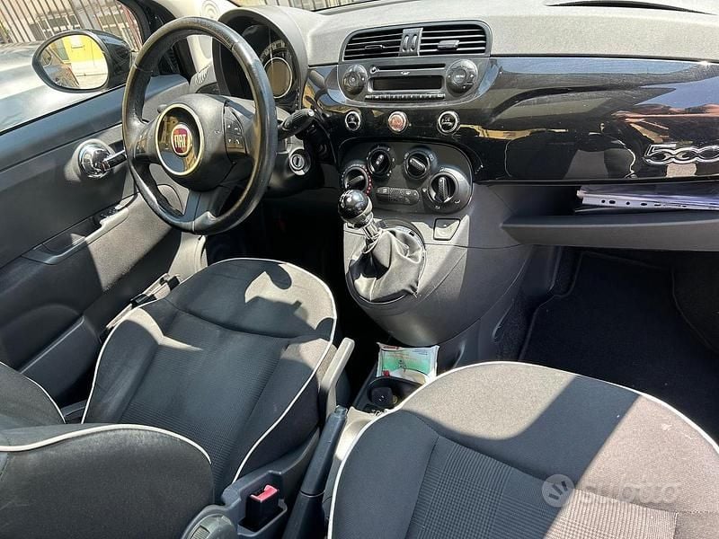 Usata Fiat 500 Lounge 69 CV (50 kW) 2012 Nero Utilitaria