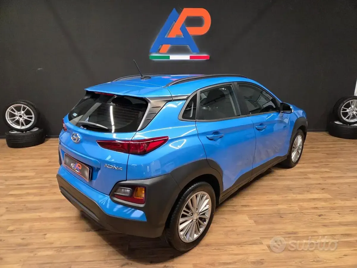 Usata Hyundai Kona Premium 116 CV (85 kW) 2019 Blu SUV