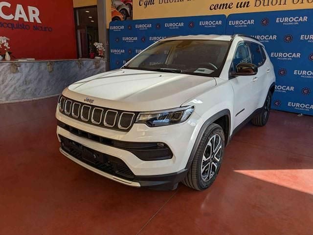 Bianco Usata 2022 Jeep Compass Limited SUV | 21.990 € (Buon prezzo) - Immagine 1/4