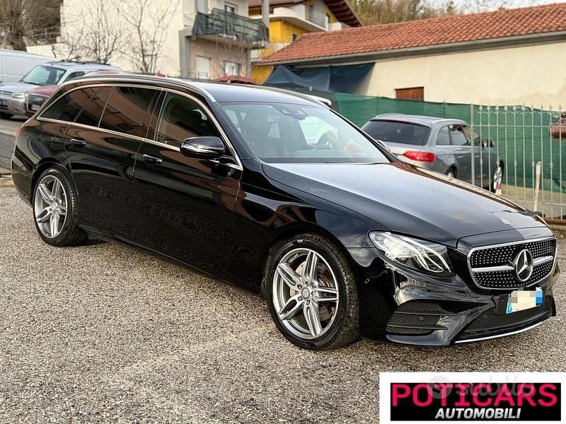 Usata Mercedes E220 Premium Plus 194 CV (142 kW) 2017 Nero Station wagon