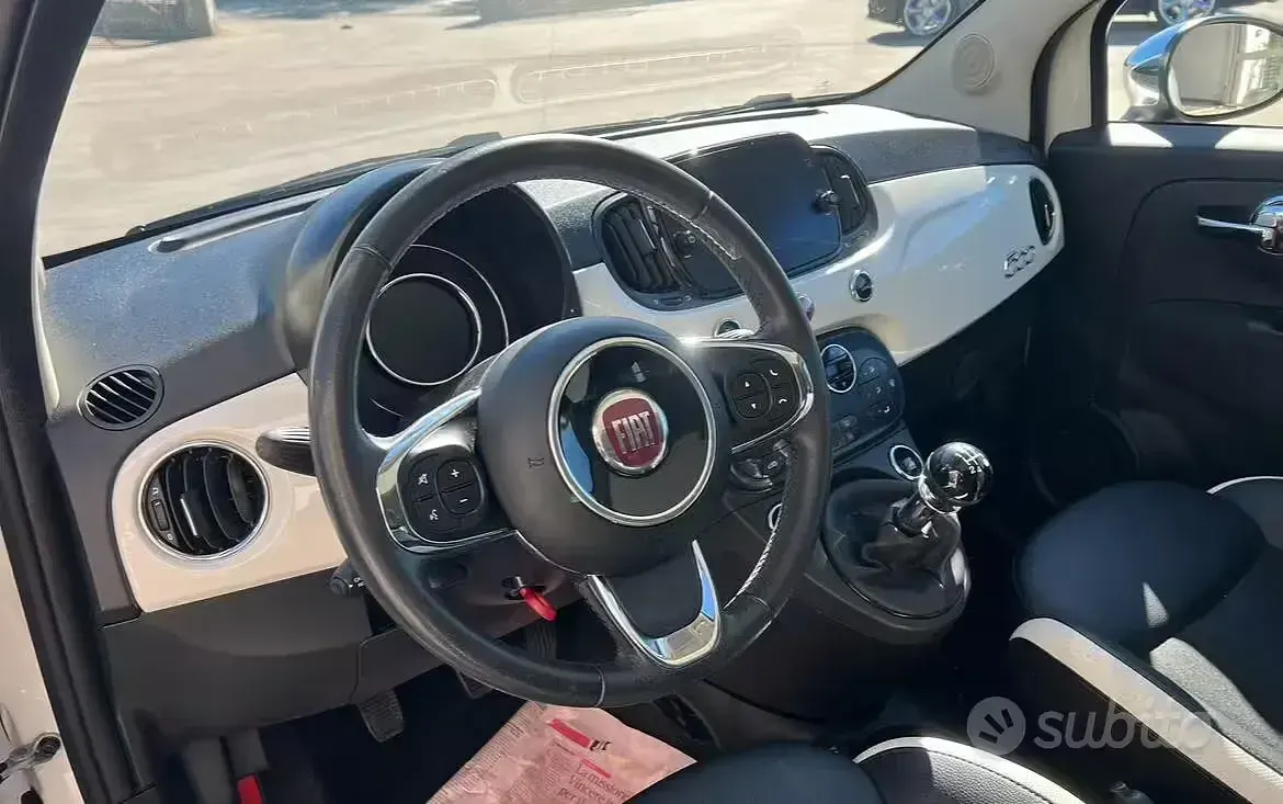 Usata Fiat 500 Mirror 69 CV (50 kW) 2018 Bianco Berlina