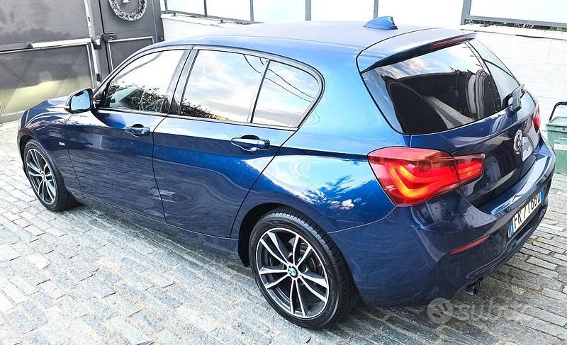 Usata BMW 116 Sport Line 116 CV (85 kW) 2018 Blu Utilitaria