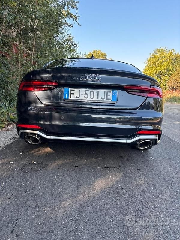Usata Audi A5 190 CV (139 kW) 2017 Blu Coupé