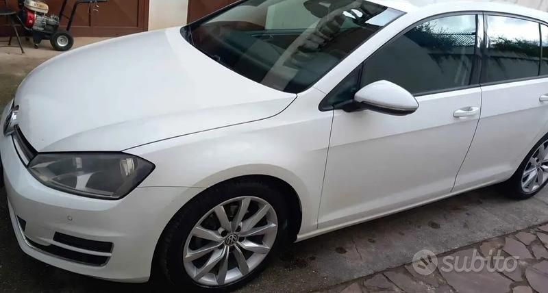 Usata VW Golf VII 110 CV (80 kW) 2013 Bianco Berlina