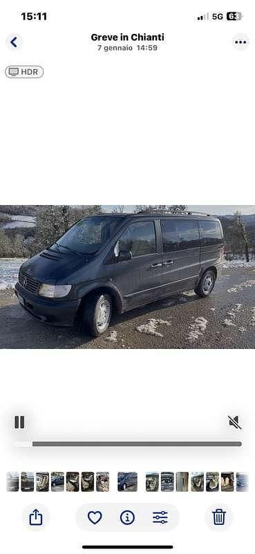 Usata Mercedes V220 122 CV (89 kW) 2002 Nero Monovolume