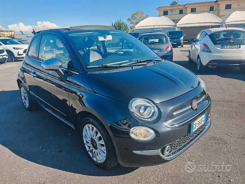 Usata Fiat 500C Pop 69 CV (50 kW) 2018 Nero Cabrio