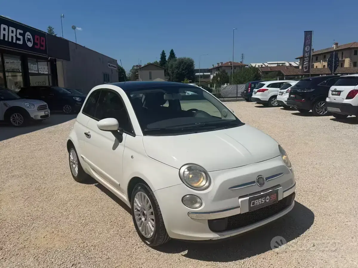 Usata Fiat 500 Lounge 95 CV (69 kW) 2012 Bianco Berlina