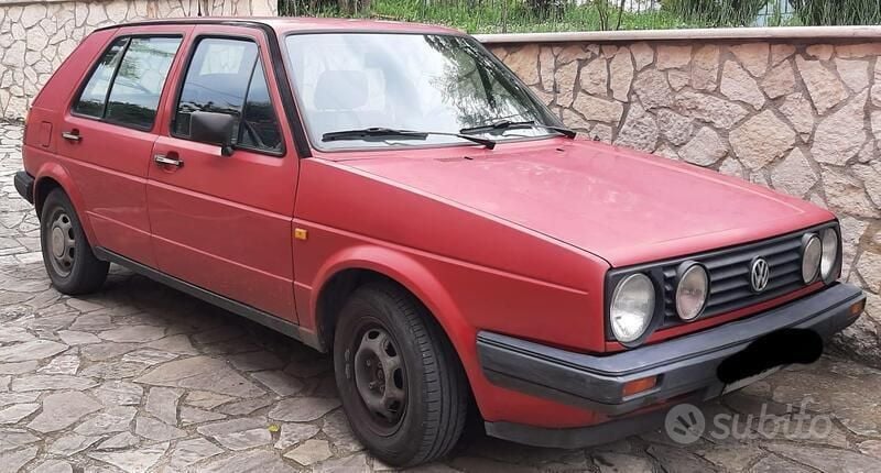 Usata VW Golf II GTD 69 CV (50 kW) 1986 Rosso Utilitaria
