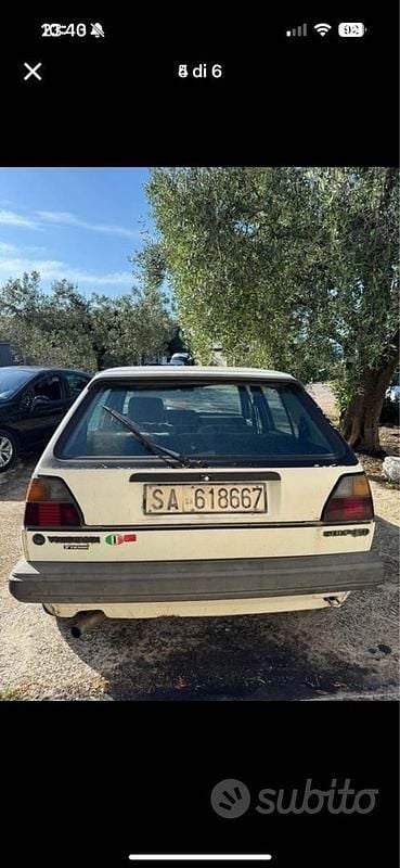 Usata VW Golf II 1983 Bianco Utilitaria
