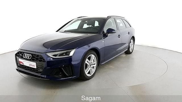 Blu navarra met Usata 2024 Audi A4 S-Line Station wagon | 37.800 € (Buon prezzo) - Immagine 1/4
