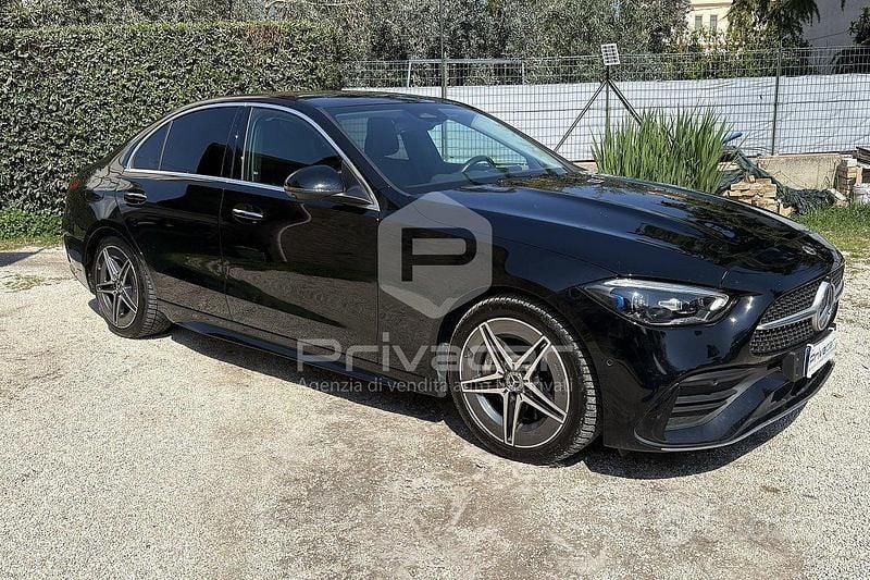 Usata Mercedes C220 AMG line 200 CV (147 kW) 2023 Nero Berlina