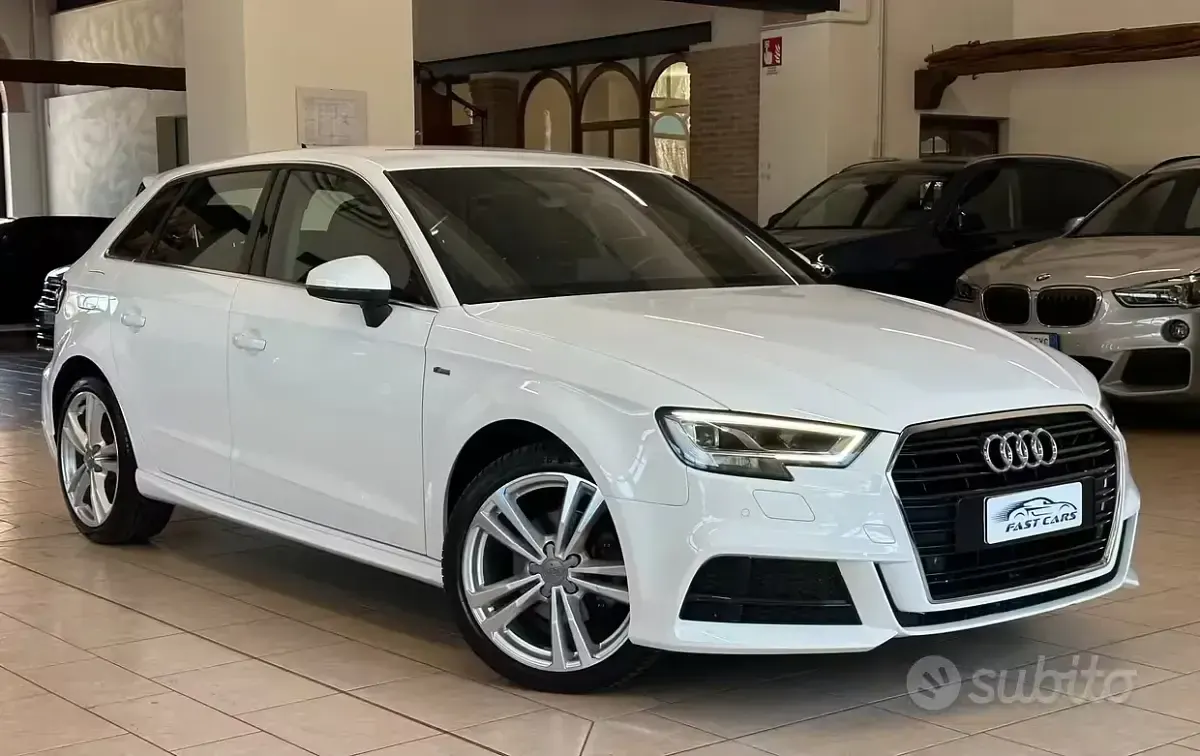 Usata Audi A3 Admired 116 CV (85 kW) 2019 Bianco Berlina