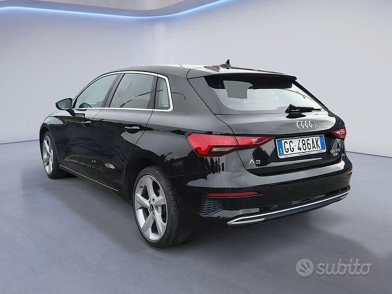 Usata Audi A3 Advanced Plus 150 CV (110 kW) 2021 Nero Berlina