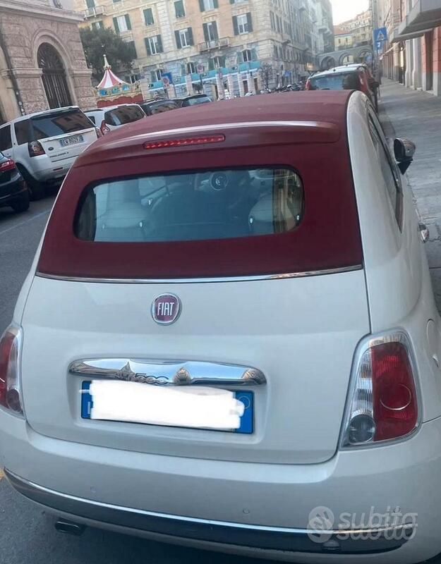 Bianco Usata 2013 Fiat 500 Cabrio | 8500 € (Buon prezzo) - Immagine 1/4