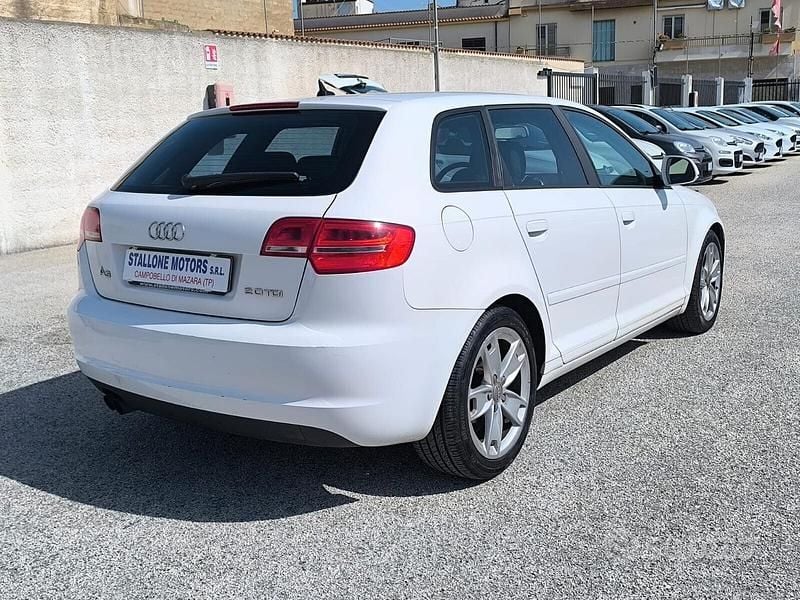 Usata Audi A3 Ambition 140 CV (102 kW) 2010 Bianco Utilitaria