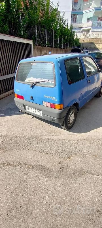 Usata Fiat Cinquecento 1998 Blu Utilitaria