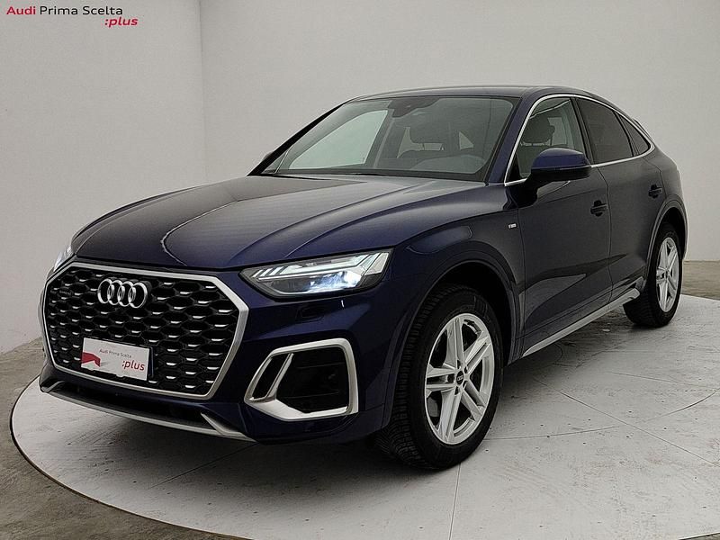 Blu navarra metallizzato Usata 2024 Audi Q5 S-Line SUV | 49.900 € (Buon prezzo) - Immagine 1/4
