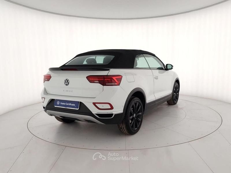 Usata VW T-Roc Cabriolet Style 150 CV (110 kW) 2023 Bianco Cabrio