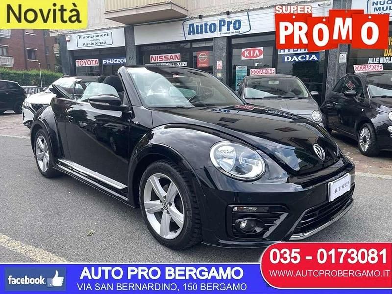 Nero Usata 2018 VW Maggiolino R-line Cabrio | 25.500 € (Buon prezzo) - Immagine 1/4