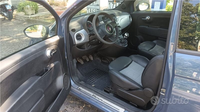 Usata Fiat 500 85 CV (62 kW) 2011 Blu Utilitaria