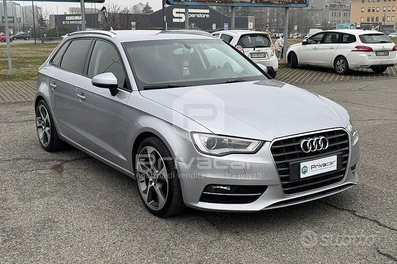 Usata Audi A3 Sportback Ambition 110 CV (80 kW) 2014 Grigio Utilitaria