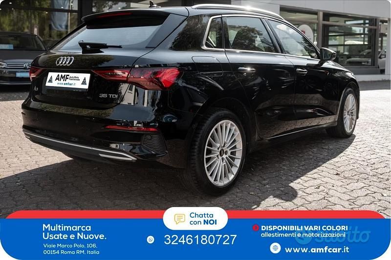 Usata Audi A3 Advanced 150 CV (110 kW) 2022 Nero Berlina