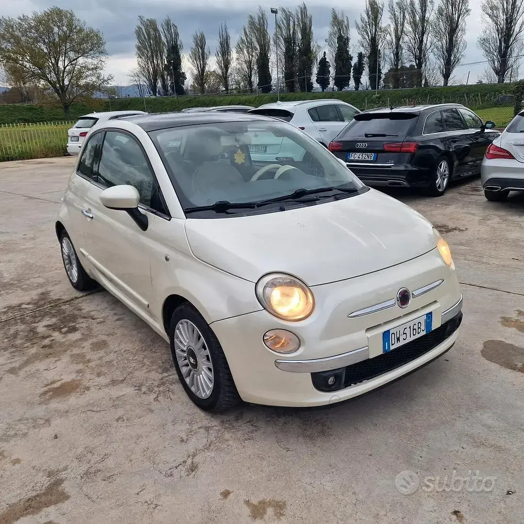Usata Fiat 500 Lounge 69 CV (50 kW) 2009 Cabrio
