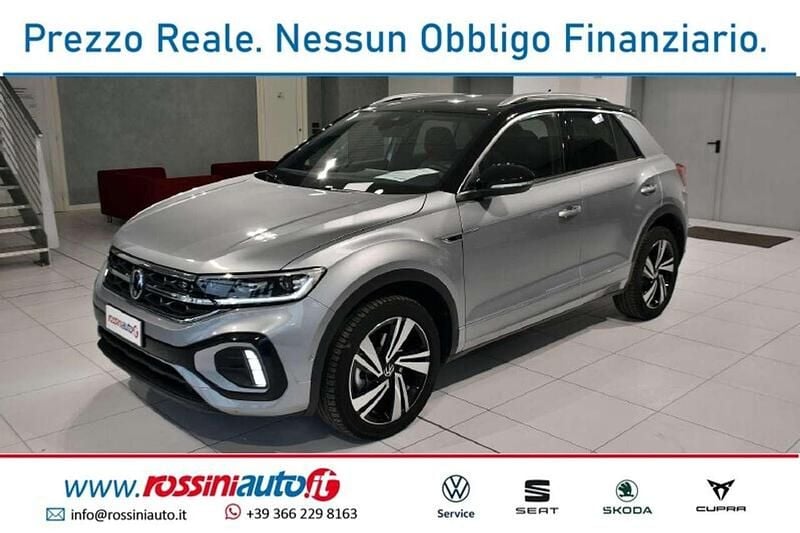 Usata VW T-Roc R-line Plus 150 CV (110 kW) 2024 Pyrit silver tetto nero SUV