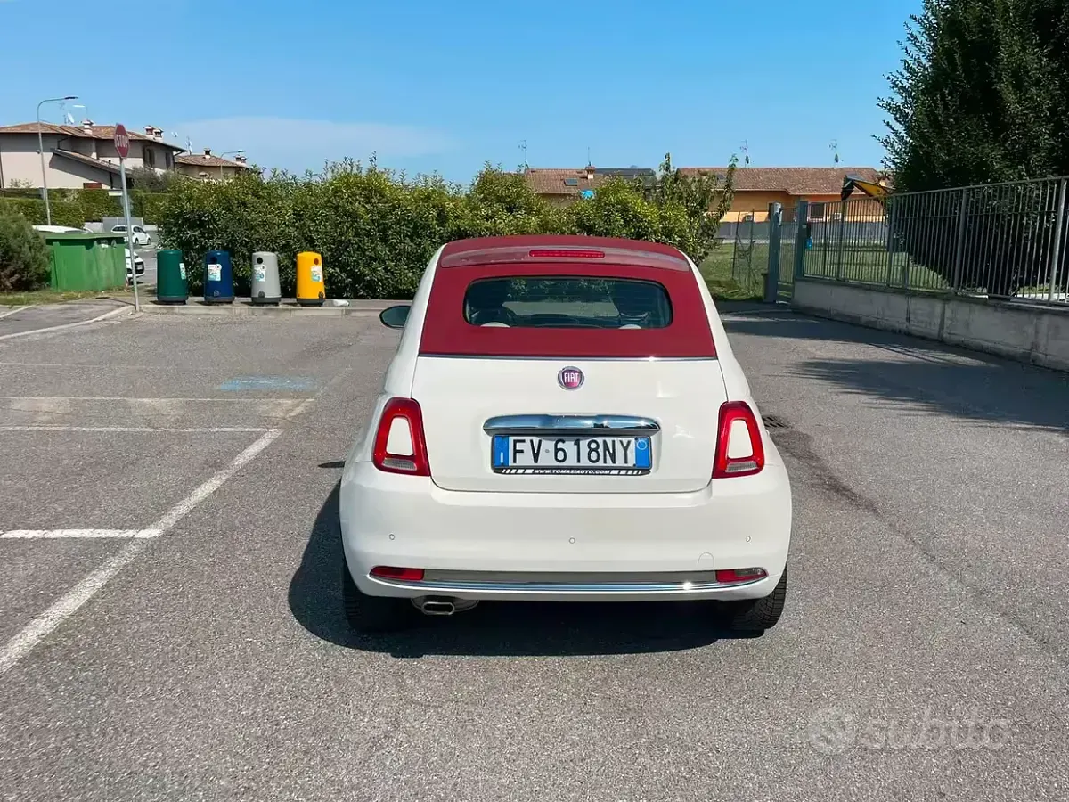Usata Fiat 500C Lounge 69 CV (50 kW) 2019 Bianco Cabrio