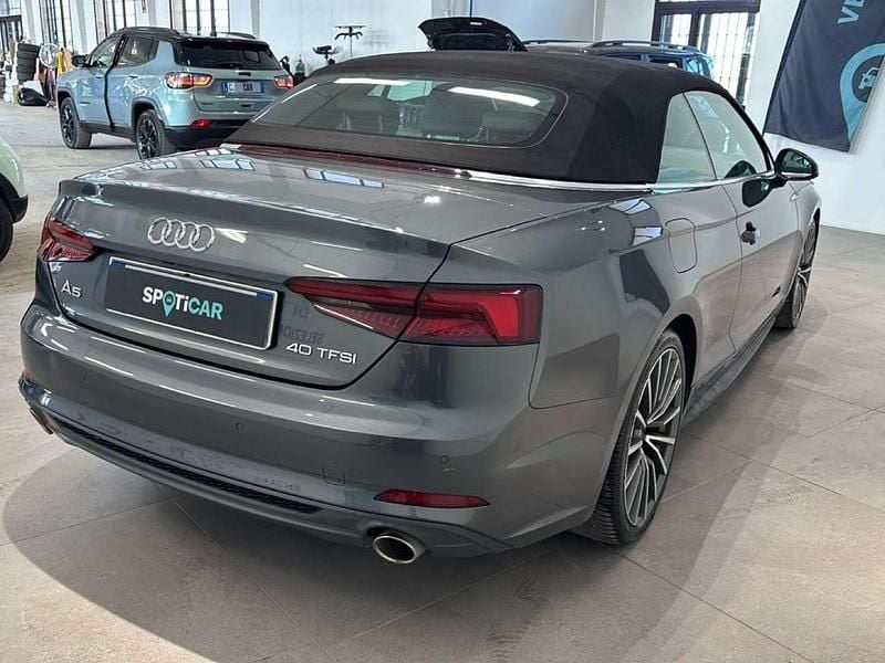 Usata Audi A5 Cabriolet S-Line 190 CV (139 kW) 2019 Grigio Cabrio
