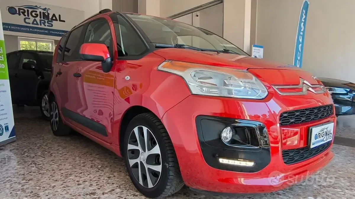 Usata Citroën C3 Picasso Seduction 92 CV (67 kW) 2014 Rosso Monovolume