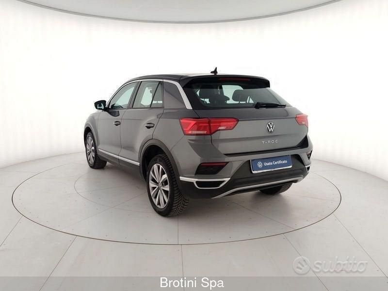 Usata VW T-Roc Style 116 CV (85 kW) 2021 Grigio SUV