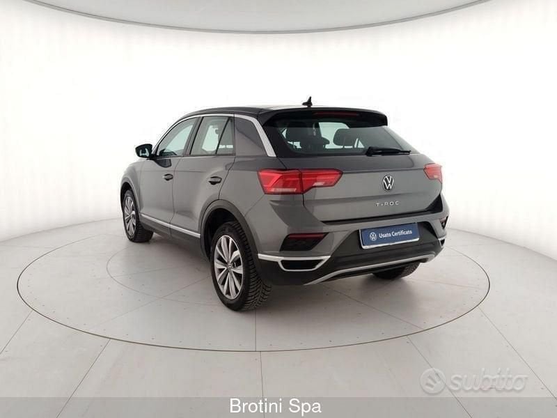 Usata VW T-Roc Style 150 CV (110 kW) 2021 Grigio SUV