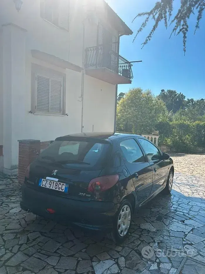 Usata Peugeot 206 68 CV (50 kW) 2006 Nero Utilitaria