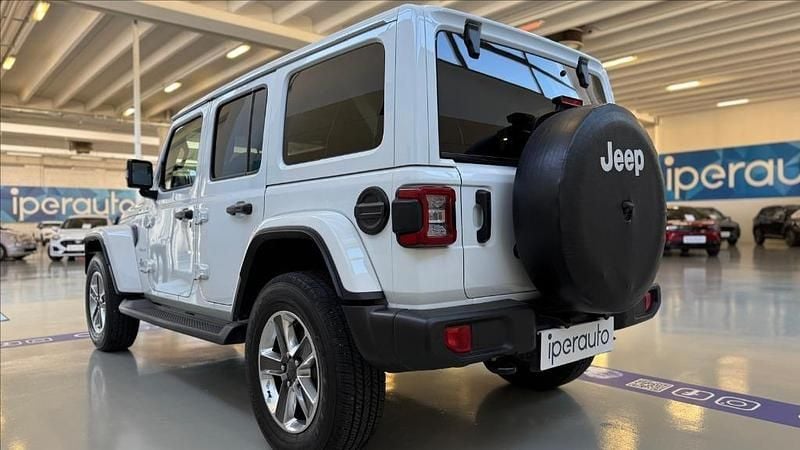Usata Jeep Wrangler Unlimited Sahara 272 CV (200 kW) 2021 Bianco SUV